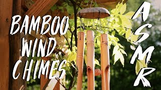 ASMR  Relaxing Bamboo Wind Chimes sounds [upl. by Sacksen]