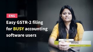 3 Step GSTR 2 filing for Busy users via ClearTax GST [upl. by Winsor]