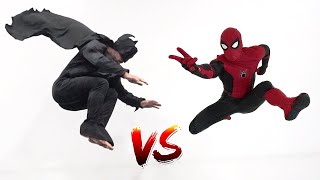 Spiderman VS Batman In Real Life Parkour Avengers Endgame Suit [upl. by Enomal]