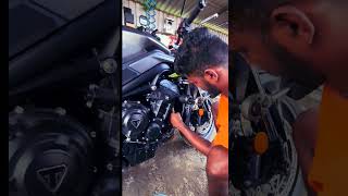 Triumph STR765 Crash Bobbins viralvideo automobile motorcyclelife viralreels bikenbiker1580 [upl. by Notnerb288]