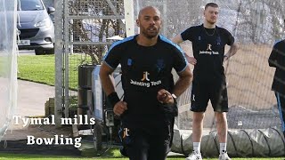 Tymal mills Bowling Action in slow motion [upl. by Tavi]