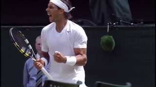 Nadal unleashes an almighty vamos  Wimbledon 2014 [upl. by Towney]