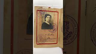 1923 consular issue in Berlin a passport for Ruthenian Peoples Republic of Belarus [upl. by Mutua634]