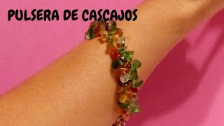 PULSERA DE CASCAJOS FACIL COMO REALIZAR UN PULSO CON CASCAJOS O PIEDRAS IRREGULARES ASI DE FACIL [upl. by Florance417]