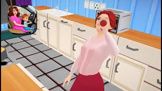 Virtual Mom Pregnant Sim Games  Mom Got Tired  Gameplay Walkthrough Part 3 [upl. by Hoban]