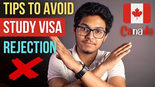 Tips to avoid Study Visa Rejection  Canada Study Permit Refusal [upl. by Neehsuan71]