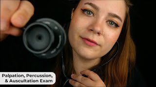 Palpation Percussion amp Auscultation Exam Anatomy Sticky Stethoscope 🩺 ASMR Medical RP [upl. by Tome505]