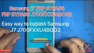 Samsung J7 FRP Bypass J700F [upl. by Kirsch]