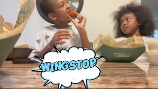 trying and eating all flavors of wingstop [upl. by Greenfield]