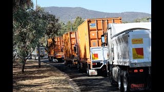 Truck convoy down under  Canberra Australia 2018 [upl. by Noswal640]