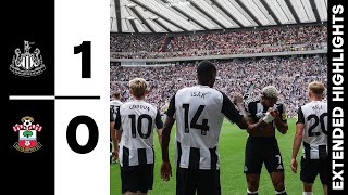 Newcastle United 1 Southampton 0  EXTENDED Premier League Highlights [upl. by Jania]