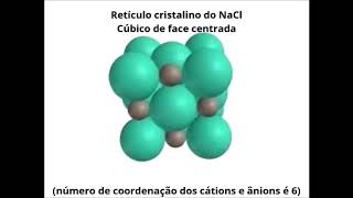 Retículo cristalino  NaCl [upl. by Lubbi]