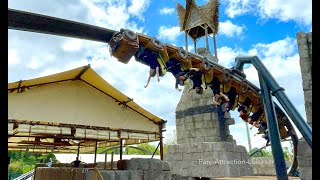 Tout Mahuka à Walibi RhôneAlpes  parcours complet onride et file dattente du nouveau coaster 4K [upl. by Anatnom]