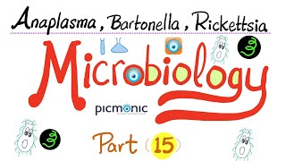 Picmonic Microbiology  Anaplasma Bartonella Coxiella Ehrlichia Rickettsia  Part 15 [upl. by Masuh322]