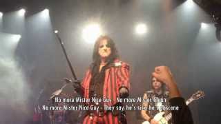 Alice Cooper live with lyrics  No More Mr Nice Guy [upl. by Sihtnyc]