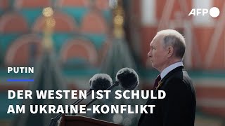 Putin wirft Westen quotKriegquot gegen Russland vor  AFP [upl. by Thisbee]