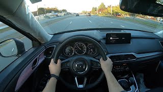 2021 Mazda CX9 POV Test Drive and impressions [upl. by Leahey]