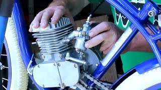 How To Build Motorized Bicycle Part 6  Installing Carburetor and Throttle Assembly [upl. by Corin]