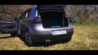 Golf 14 59kw Sportauspuff Novus  Sportexhaust Novus POPCORN [upl. by Alusru]