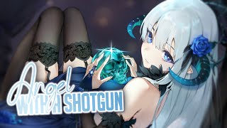 Nightcore  Angel With A Shotgun Lyrics [upl. by Elegna]