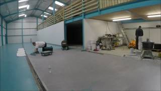 Polyurethane Resin screed installed in a new Brewery by ACL Industrial Flooring [upl. by Atsylak]