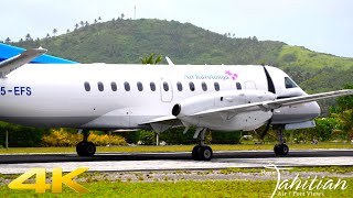 Jan 19 2024 Air Rarotongas SAAB340 was seen landing at Aitutaki Airport [upl. by Galanti]