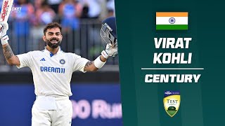 Kohli snaps run drought with 30th Test hundred  Australia v India 202425 [upl. by Irodim]