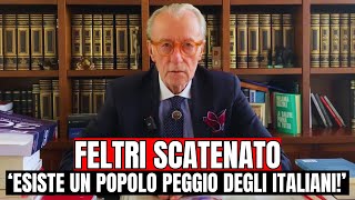 VITTORIO FELTRI INFURIATO ESISTONO POPOLI PIÙ STUPIDI DEGLI ITALIANI [upl. by Epuladaug815]