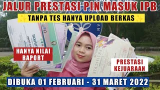 JALUR RAPORT MASUK VOKASI IPB  jalur PIN masuk IPB 2022 dibuka [upl. by Annaer305]