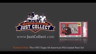 The 1955 Topps AllAmerican PSA Graded Near Set [upl. by Adnomar22]