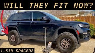 2023 Jeep Grand Cherokee WL Biggest Tires No Lift 33s vs 35s [upl. by Darach647]