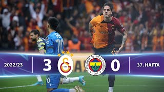 Galatasaray 30 Fenerbahçe  HighlightsÖzet  Spor Toto Süper Lig  202223 [upl. by Roshan210]