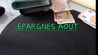 REMPLISSAGE DES EPARGNES AOUT 💰 💰💰 ❤🧡💛💚💙💜savings [upl. by Anirrak814]