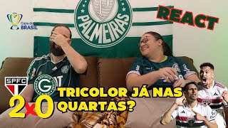 PALMEIRENSES REAGINDO  REACT  MELHORES MOMENTOS  SÃƒO PAULO 2x0 GOIÃS  COPA DO BRASIL 2024 [upl. by Jerrilyn628]