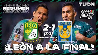 Resumen y goles  León 2331 Tigres  Grita México AP2021  Semifinal Vuelta  TUDN [upl. by Yetac]