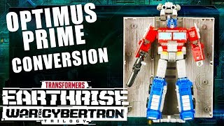 How to Convert Optimus Prime  Transformers War for Cybertron Earthrise  Transformers Official [upl. by Oigile]