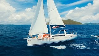 BVI Sailing Vacation  Moorings 423  Luff Out Loud Drone DJI [upl. by Shore]