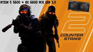 Ryzen 5 5600  RX 6600 Counter Strike 2 [upl. by Nauqal546]