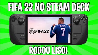 COMO JOGAR FIFA 22 NO STEAM DECK [upl. by Nehttam]