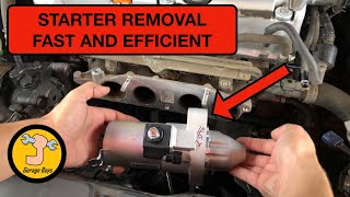 How To Remove Starter On Honda CRV 0206 [upl. by Domingo]