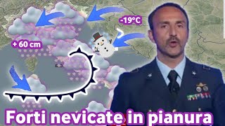 METEO ITALIA ARRIVA LA NEVE ABBONDANTISSIMA IN PIANURA E GELO QUESTA È LA DATA CONFERMATA [upl. by Mychal]