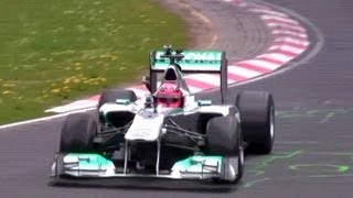 Michael Schumacher F1 Nordschleife Demo Lap  24h Rennen Nürburgring 2013 [upl. by Ennyl766]