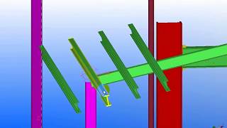 TEKLA STRUCTURE EPISODE 7 THREE POINT PLANEGABLE FRAME [upl. by Philina]