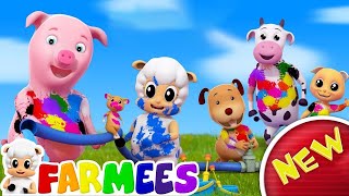 Colors Song  Nursery Rhymes and Children Songs Compilation with Farmees [upl. by Elliot]