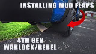 INSTALLING MUD FLAPS ON MY 4TH GEN RAM WARLOCKREBEL [upl. by Ok]