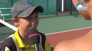 Tennis  David JeanneGrandinot champion du Calvados à 10 ans [upl. by Eillas]