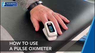 How to use a Pulse Oximeter at home [upl. by Mosnar360]