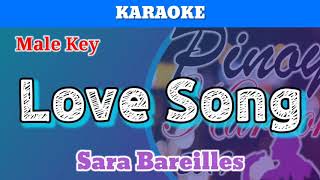 Love Song by Sara Bareilles Karaoke  Male Key [upl. by Llenwad129]