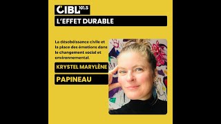 Krystel Marylène Papineau  LEffet durable le mardi 19 novembre 2024 [upl. by Crow]