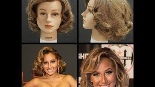 Adrienne Bailon Medium Layered Haircut amp Pinup Hairstyle  TheSalonGuy [upl. by Rihsab256]